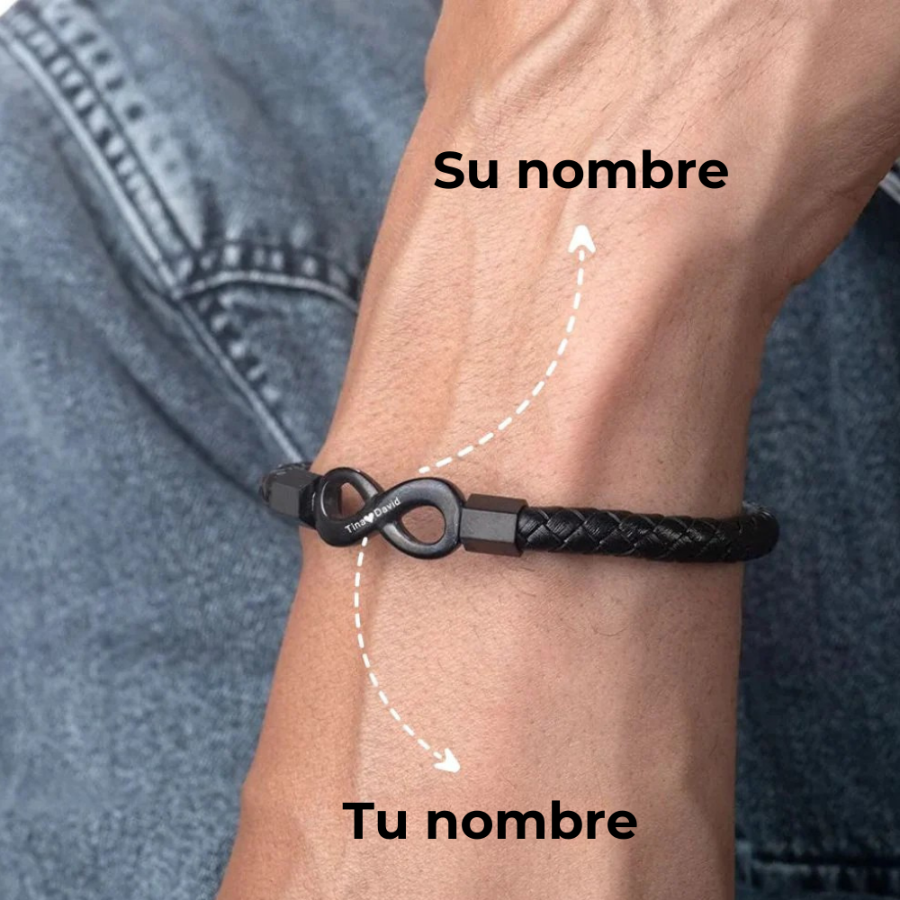 Para mi hombre – Pulsera Infinita personalizada