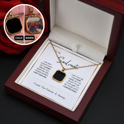 Heated Magic Necklace with Hidden Photo Keepsake