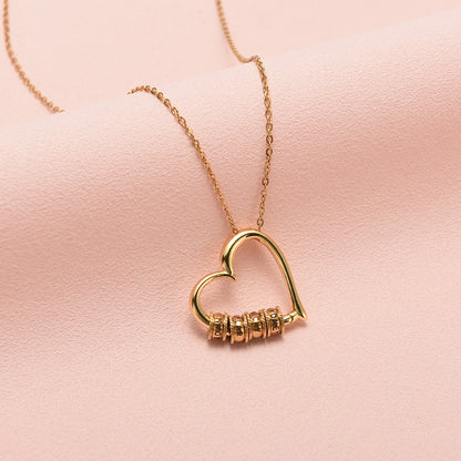 Heart of Our Family – Personalized Necklace with Luxury Forever Rose Box