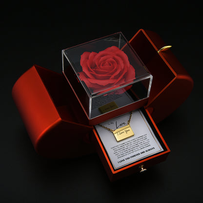 Forever Photo Locket & Rose Box Set