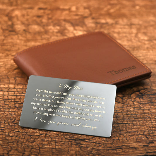 To My Man - Personalized Wallet Gift Set