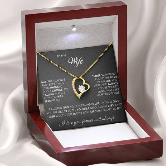 "Forever Love" - Necklace with a Luxury LED Box