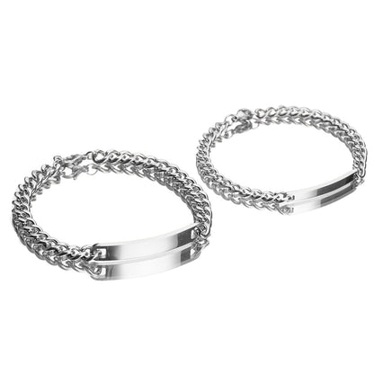 Love Linked Bracelet & 12 Eternal Roses Gift Set