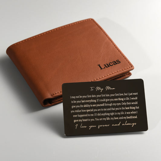 "Your Last Everything" Card and Customized Wallet Gift Set