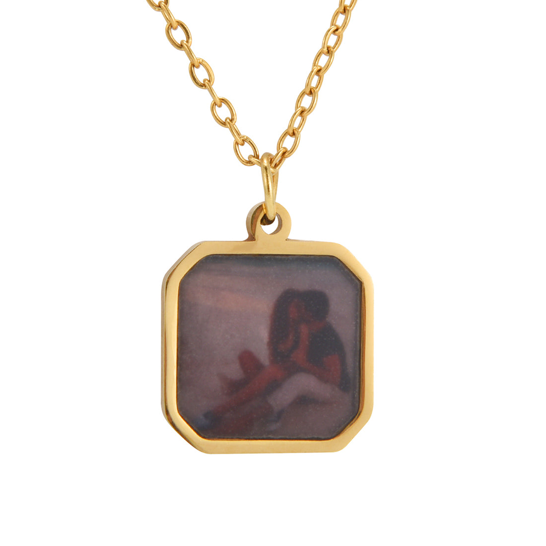 Heated Magic Necklace with Hidden Photo Keepsake