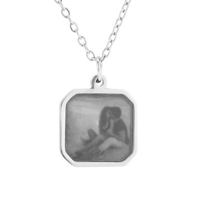 Heated Magic Necklace with Hidden Photo Keepsake