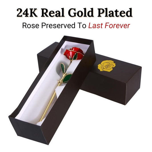 24K Gold Ewige Rose