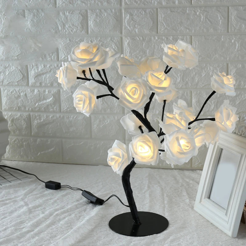 Paare Rose Lampe - 24 LEDs