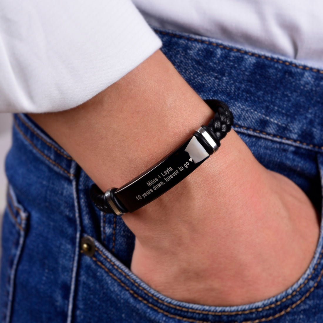 "Personalisiertes Armband-Geschenkset "Forever To Go