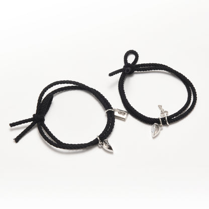 Paare Schloss und Schlüssel Magnetarmband Set