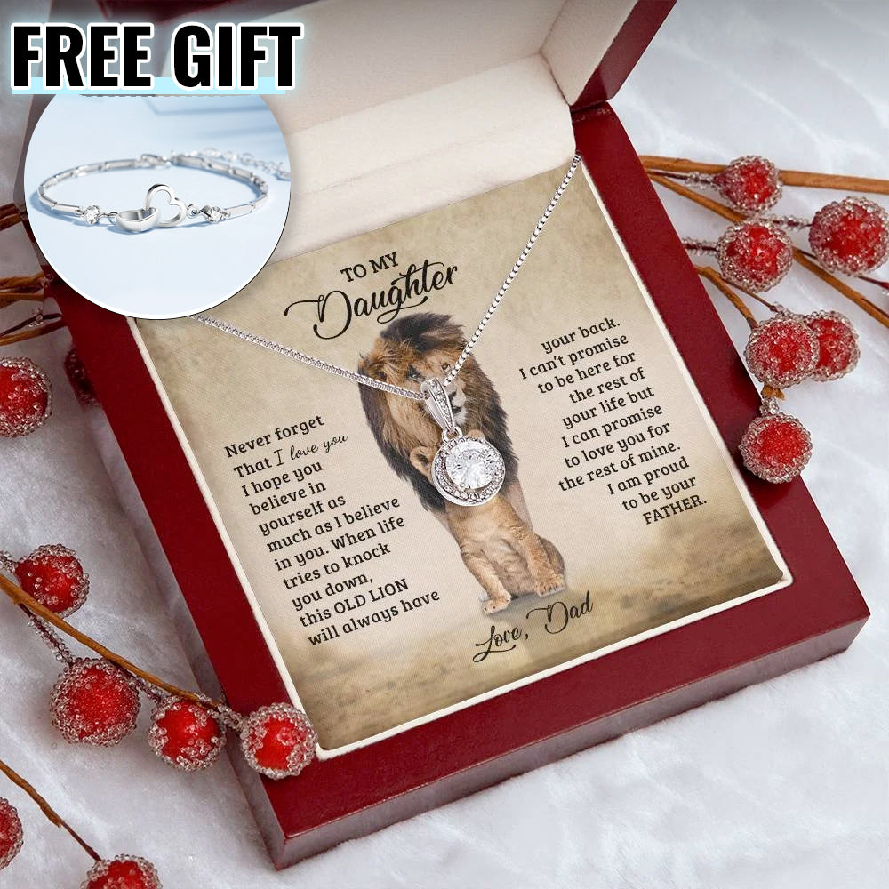 Dad's Love and Pride - Halskette Geschenkset (+Gratis Armband Geschenk)