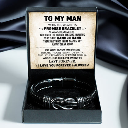 To My Man - Versprechungsarmband-Geschenkset