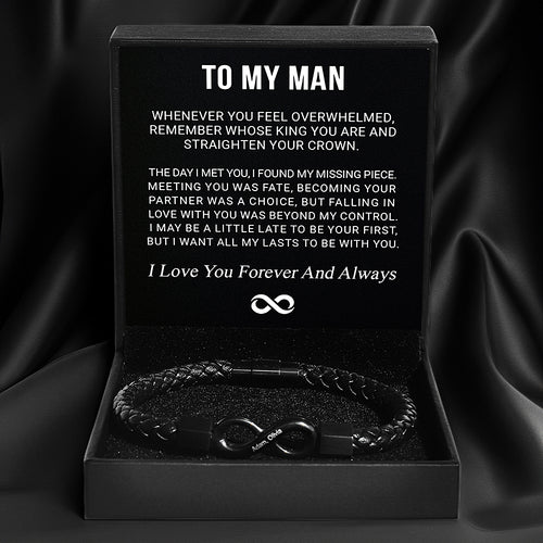 "Für meinen Mann" - Personalisierbares Infinity-Armband