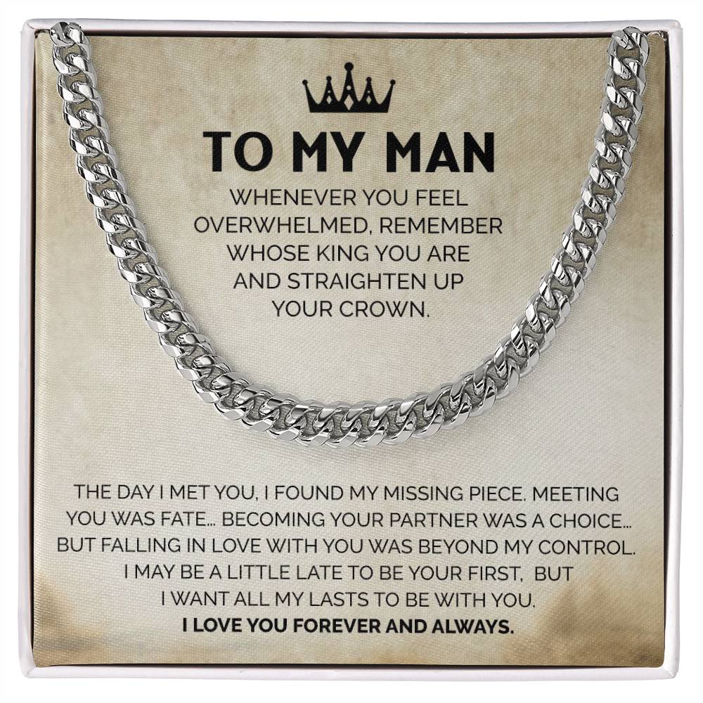 To My Man - Begradige deine Kronenkette