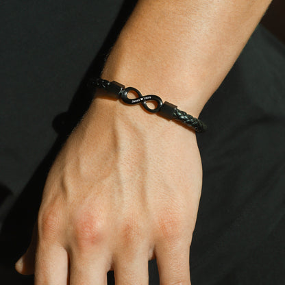 "To My Man" - Unendliche Liebe Namen eingraviert Armband