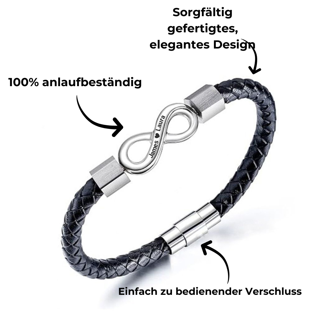 "Für meinen Mann" - Infinity-Armband personalizable