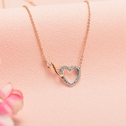 Forever Linked - Collar Corazón Infinito Personalizado