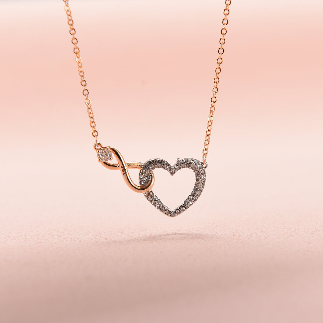 Forever Linked - Collar Corazón Infinito Personalizado