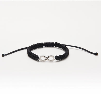 Forever Linked Conjunto de pulsera personalizada Infinito Parejas