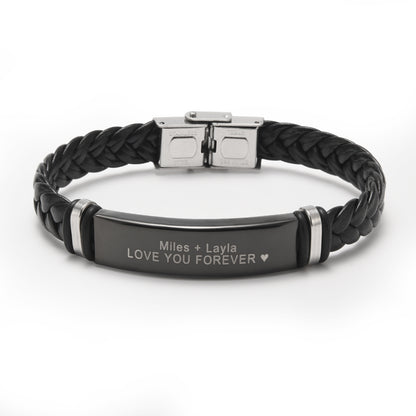 "Set de regalo de pulsera personalizada "Love You Forever