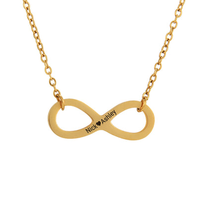 "Infinite Love" - Collar con grabado personalizado en caja LED de lujo