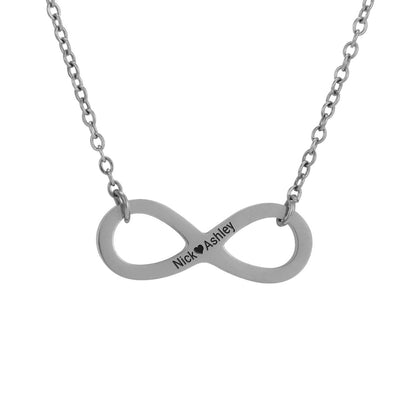 "Infinite Love" - Collar con grabado personalizado en caja LED de lujo