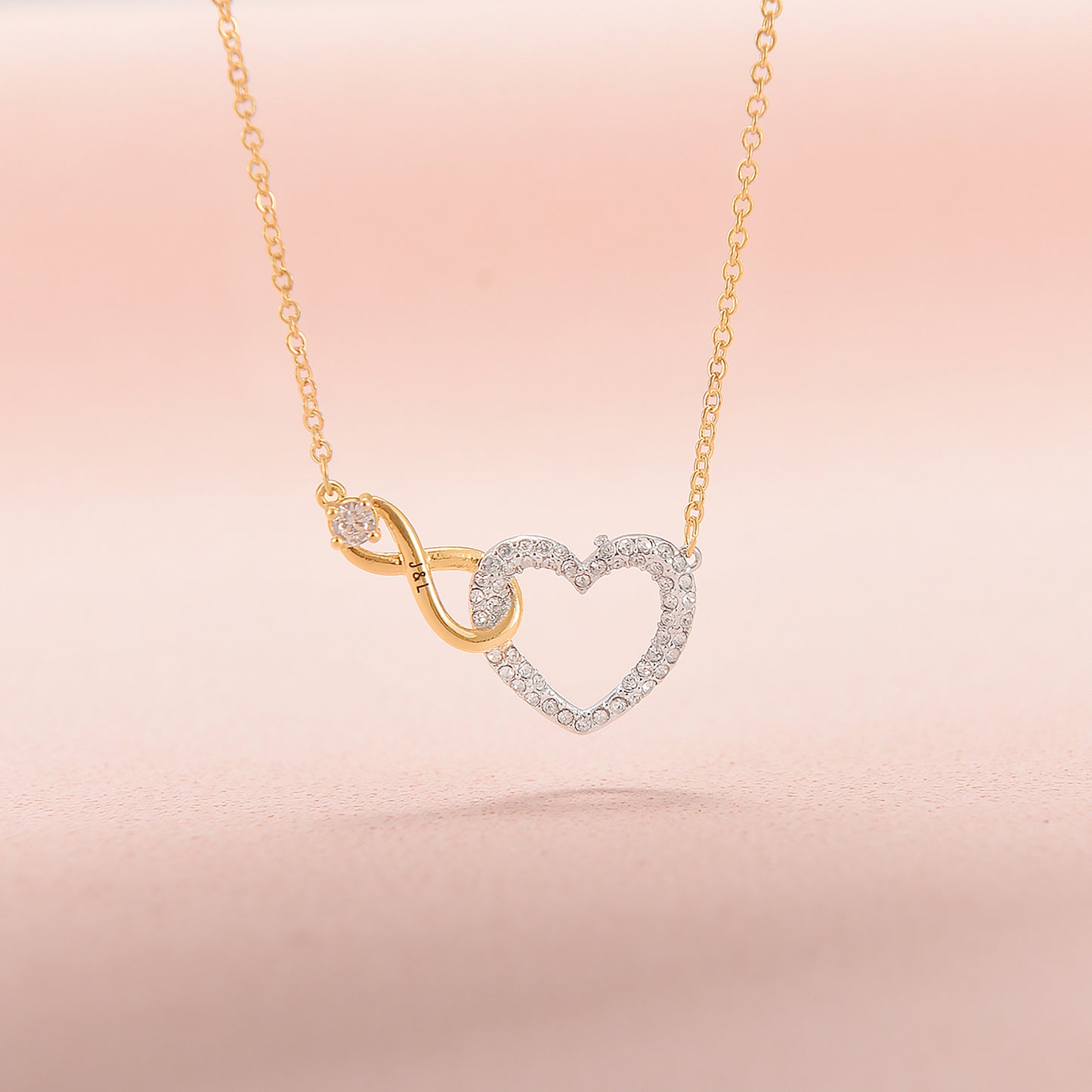 Forever Linked - Collar Corazón Infinito Personalizado