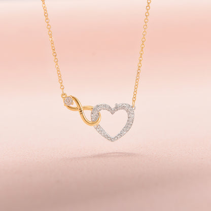 Forever Linked - Collar Corazón Infinito Personalizado