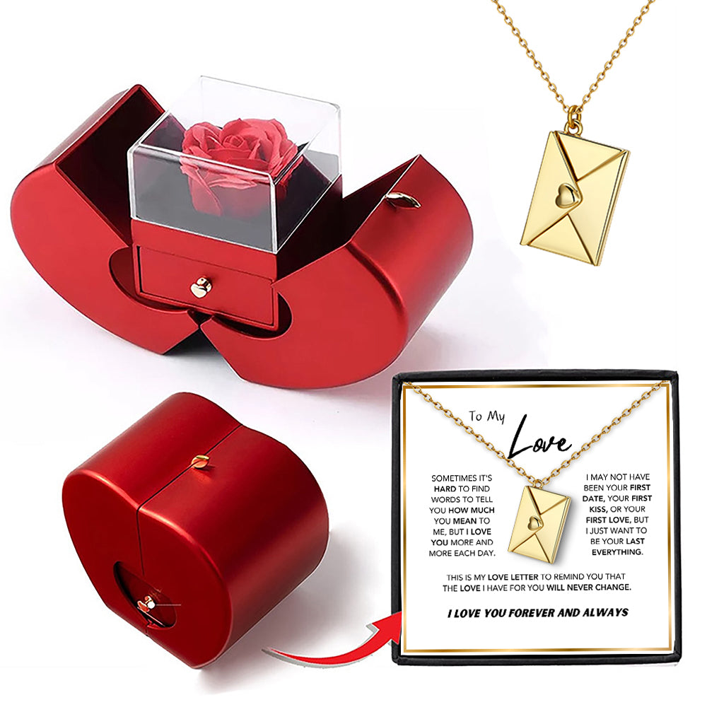 Forever Yours - Collar Carta de Amor Personalizado con Caja de Lujo