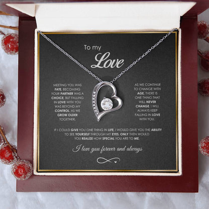 "Forever in My Heart" - Collar y caja de regalo LED de lujo