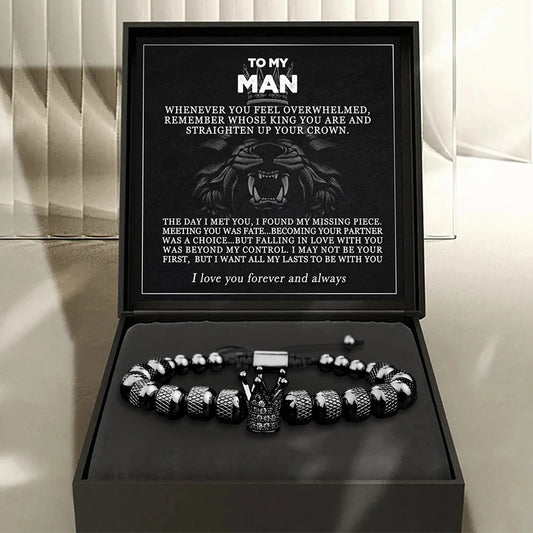 "Set de regalo "To My Man - Straighten Your Crown