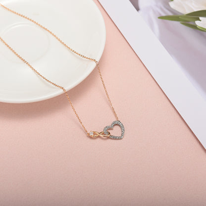 Forever Linked - Collar Corazón Infinito Personalizado