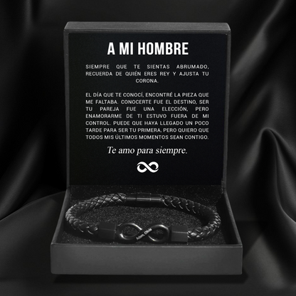 "Para Mi Hombre" - Pulsera Infinita Personalizada