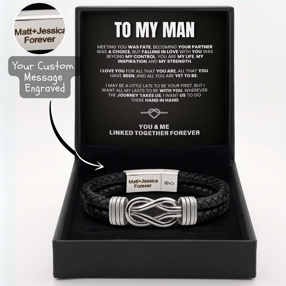 Set de pulsera "To My Man" Forever Tied In Love