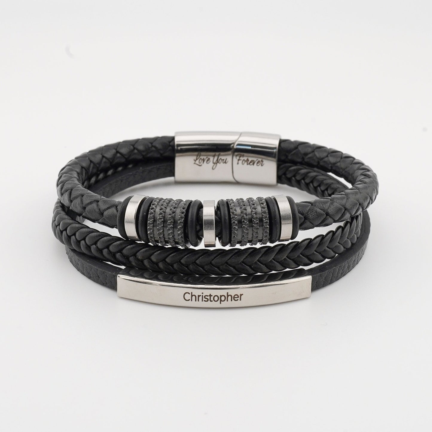 "Pulsera personalizada para hijo "Forever Connected