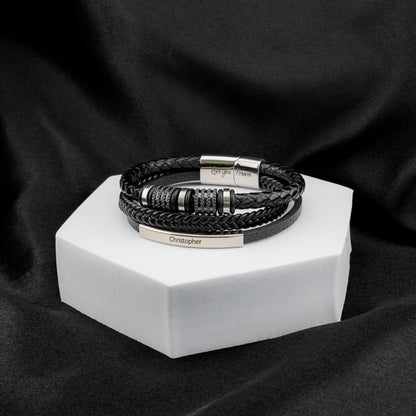 "Pulsera personalizada para hijo "Forever Connected