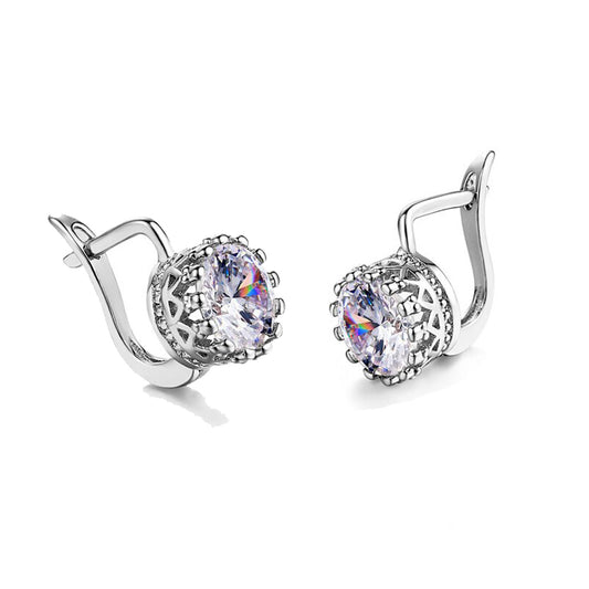 Pendientes Classic - CZ Crown